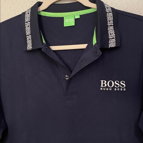 Boss Hugo Boss Polo Shirt  XL Embroidered Logo Mens - Picture 1 of 7